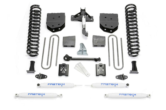 Fabtech 6" BASIC SYS W/PERF SHKS 05-07 FORD F350 4WD