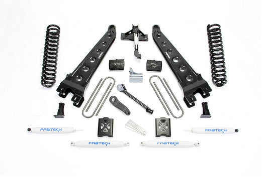 Fabtech 6" RAD ARM SYS W/COILS & PERF SHKS 05-07 FORD F250 4WD W/O FACTORY OVERLOAD
