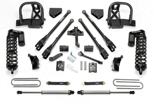 Fabtech 6" 4LINK SYS W/DLSS 4.0 C/O & RR DLSS 05-07 FORD F250 4WD W/FACTORY OVERLOAD