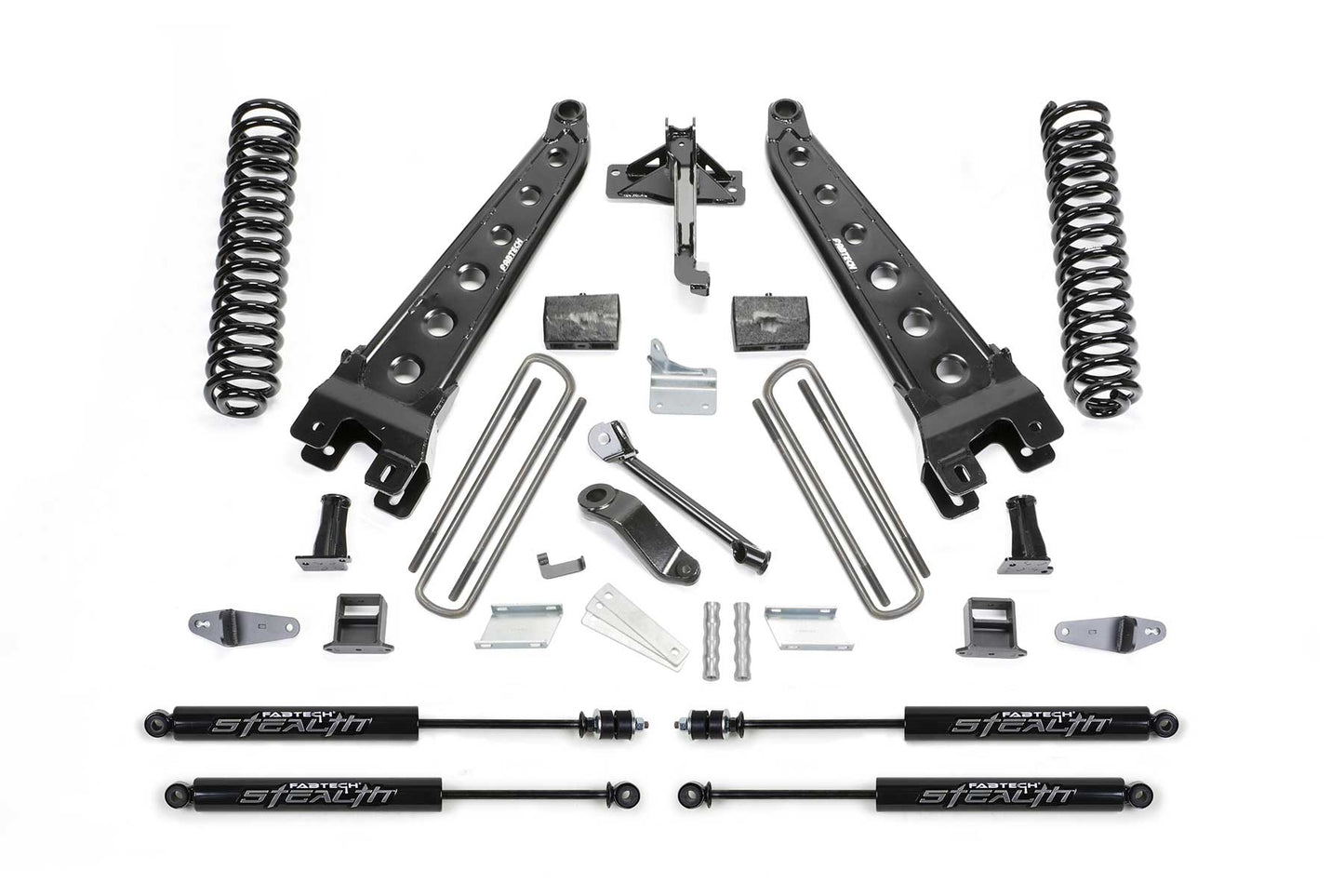 Fabtech 6" RAD ARM SYS W/COILS & STEALTH 08-10FORD F450/550 4WD
