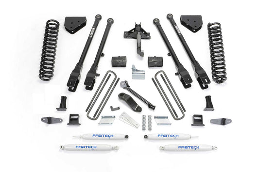 Fabtech 6" 4LINK SYS W/COILS & PERF SHKS 08-10 FORD F450/550 4WD