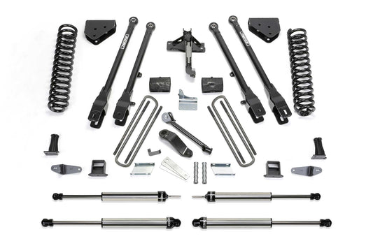 Fabtech 6" 4LINK SYS W/COILS & DLSS SHKS 08-10 FORD F450/550 4WD