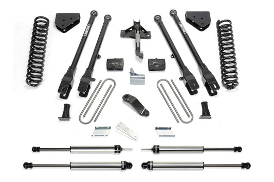 Fabtech 6" 4LINK SYS W/COILS & DLSS SHKS 2011-13 FORD F450/550 4WD 10 LUG
