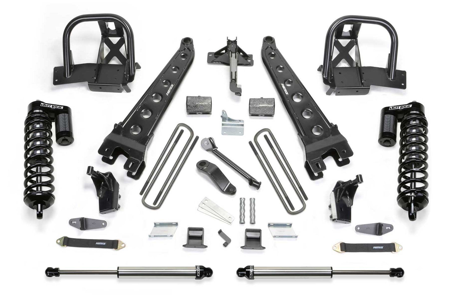 Fabtech 6" RAD ARM SYS W/DLSS 4.0 C/O& RR DLSS 2011-13 FORD F450/550 4WD 10 LUG