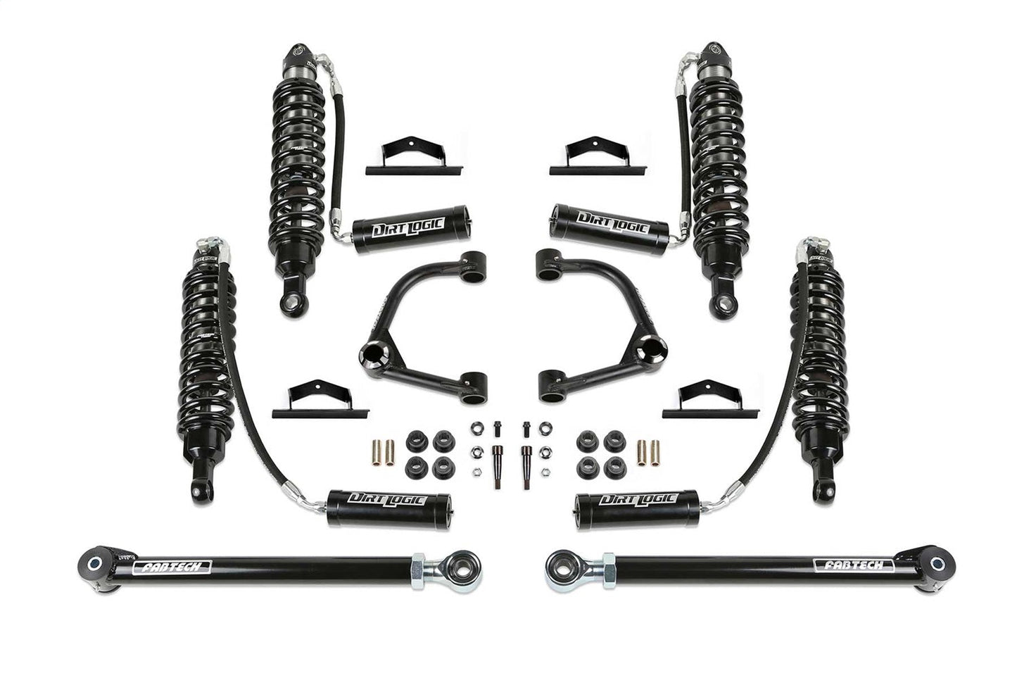 Fabtech K2378DL Uniball UCA Lift System w/Shocks