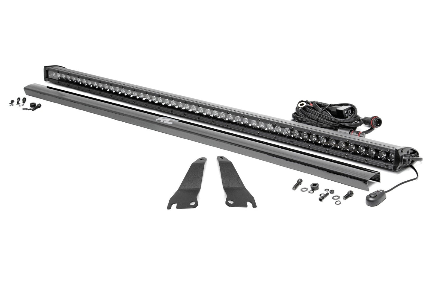 Rough Country 94015 LED Light Kit | Cage Mount | 50" Black Single Row | Kawasaki Teryx 4 1000/Teryx4 800
