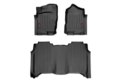 Rough Country M-81715 Floor Mats | FR & RR | Crew Cab | Nissan Titan (17-24)/Titan XD (16-24)
