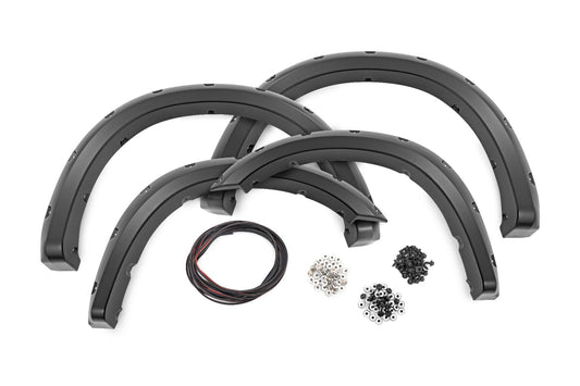 Rough Country F-D10917A-PW7 Pocket Fender Flares | PW7 Bright White | Ram 2500 (19-26)/3500 (19-25)
