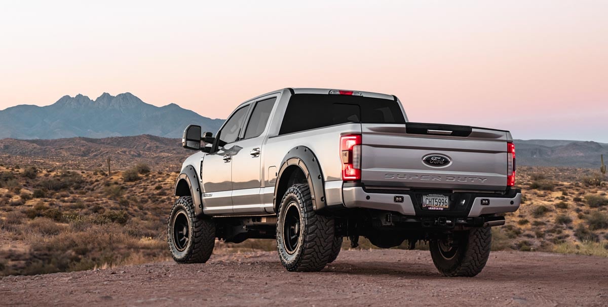 Rough Country A-F21112-G1 Fender Flares | Defender | G1 Absolute Black | Ford F-250/F-350 Super Duty (17-22)