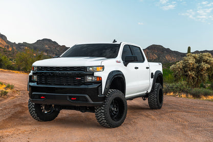 Rough Country A-C12211-G1C Fender Flares | Defender | G1C Overcast | Chevy Silverado 1500 2WD/4WD (2019-2026 & Refresh)