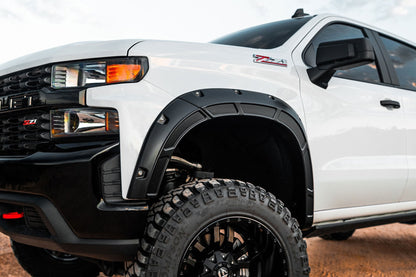 Rough Country A-C12211 Fender Flares | Defender | Chevy Silverado 1500 2WD/4WD (2019-2026 & Refresh)