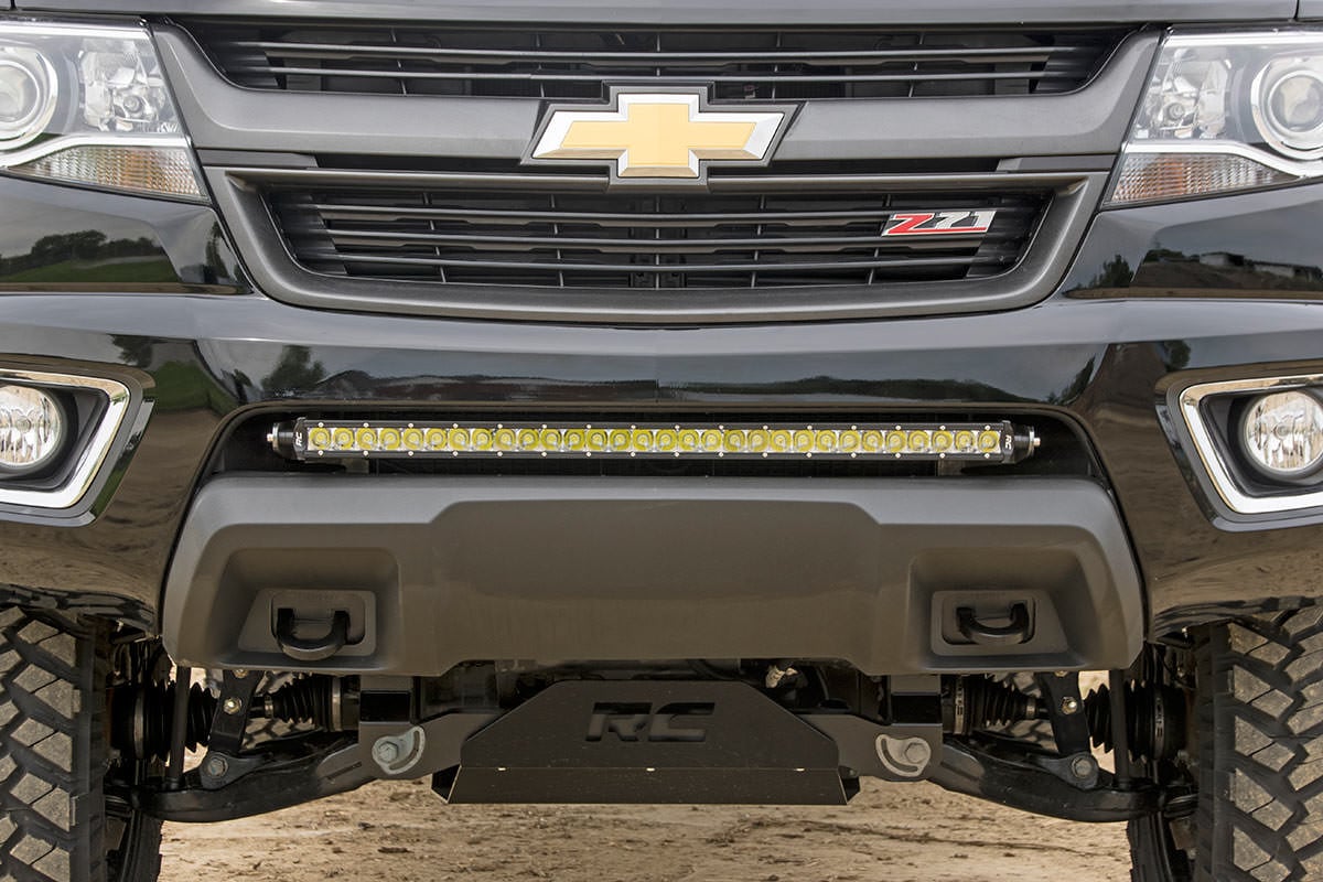 Rough Country 70536 LED Light Mount | Bumper | 30" | Chevy/GMC Canyon/Colorado 2WD/4WD (15-22)