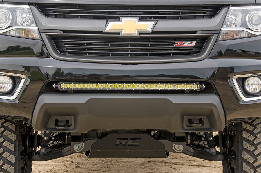 Rough Country 70536 LED Light Mount | Bumper | 30" | Chevy/GMC Canyon/Colorado 2WD/4WD (15-22)