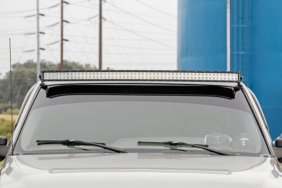 Rough Country 70539 LED Light Mounts | Upper Windshield | 54" Curved | Chevy/GMC 1500 (99-06 & Classic)