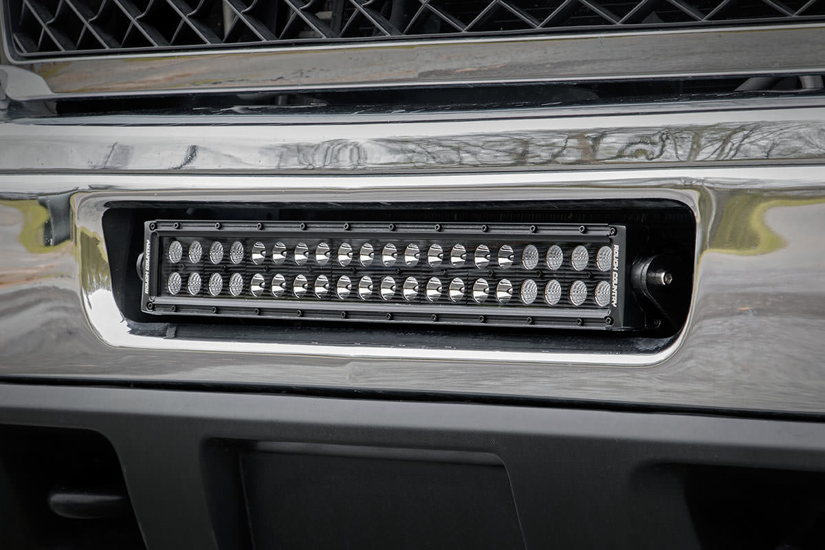 Rough Country 70522 LED Light Mount | Bumper | 20" | Chevy Silverado 2500 HD 4WD (2011-2014)