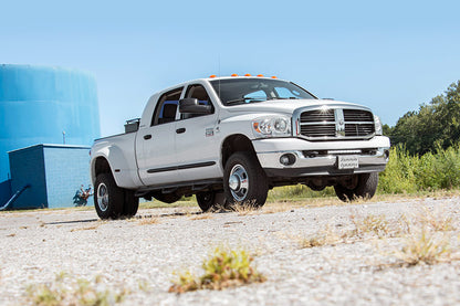 Rough Country 70568BLDRL LED Light Kit | Bumper Mount | 20" Black Single Row | White DRL | Ram 2500/3500 (10-18)