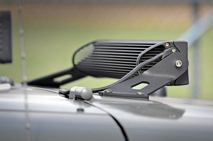 Rough Country 70533 LED Light Mount | Hood | 20" | Jeep Wrangler JK/Wrangler Unlimited  (07-18)
