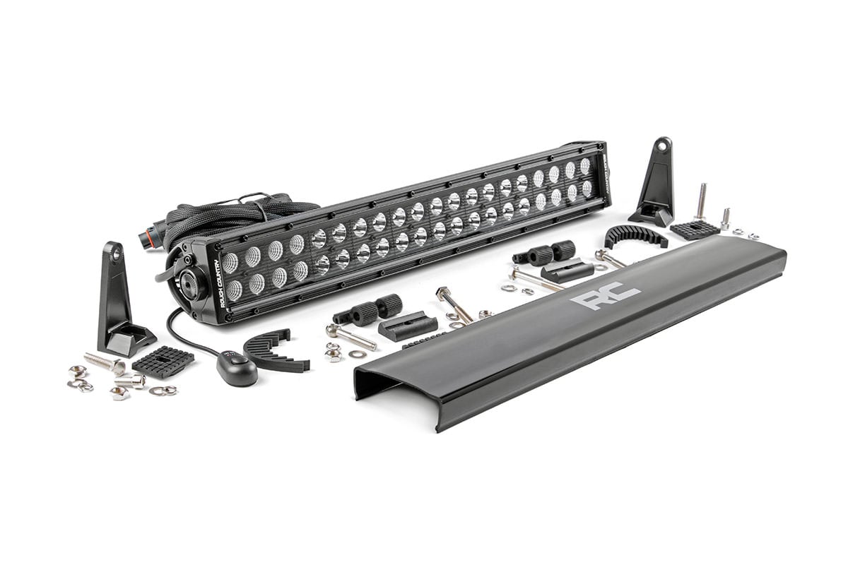 Rough Country 70920BL 20 Inch Black Series LED Light Bar | Dual Row