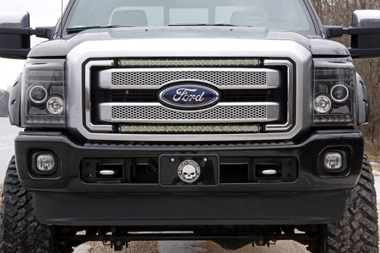 Rough Country 70771 LED Light Kit | Grill Mount | 30" Black Single Row Pair | Ford F-250/F-350 Super Duty (11-16)