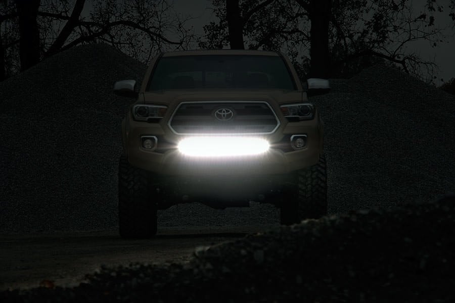 Rough Country 70668 LED Light Kit | Lower Grille Mount | 30" Black Single Row | Toyota Tacoma (16-23)