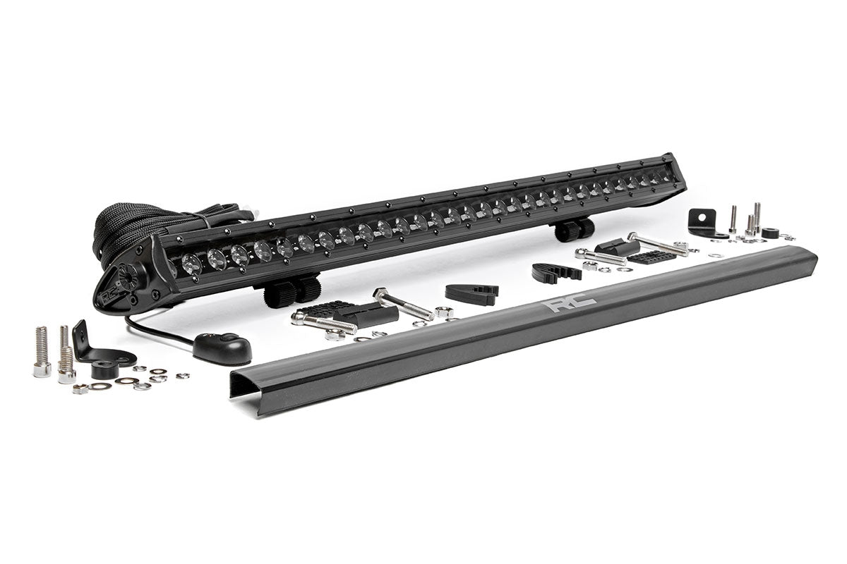 Rough Country 70730BL 30 Inch Black Series LED Light Bar | Single Row