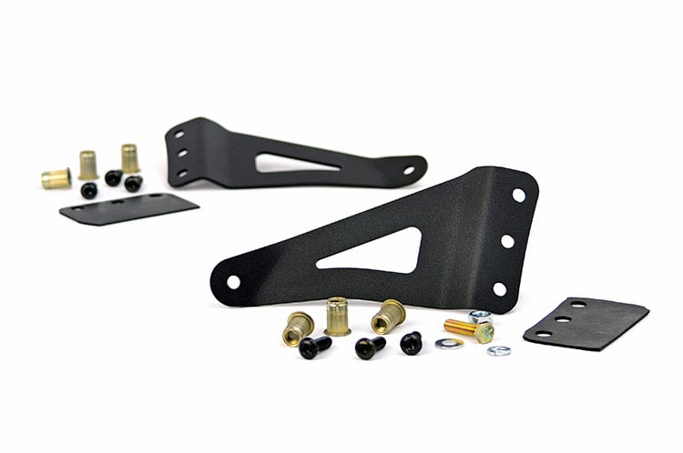 Rough Country 70507 LED Light Mount | Upper Windshield | 50" Curved | Chevy/GMC 1500/1500 SUV/2500HD/3500HD (07-14)
