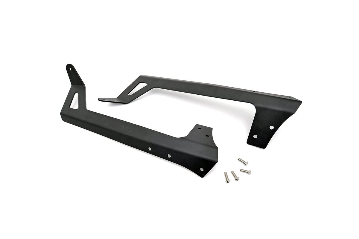 Rough Country 70504 LED Light Mounts | Upper Windshield | 50" | Jeep Wrangler JK/Wrangler Unlimited (07-18)