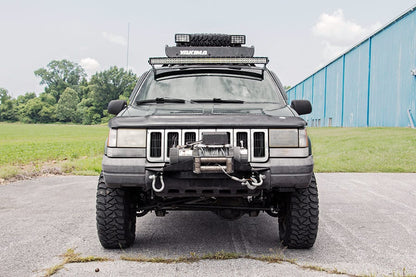 Rough Country 70567 LED Light Mount | Upper Windshield | 50" Curved | Jeep Grand Cherokee ZJ (93-98)