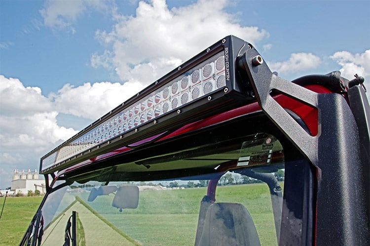 Rough Country 70508 LED Light Mount | Upper Windshield | 50" Straight | Jeep Wrangler YJ (87-95)