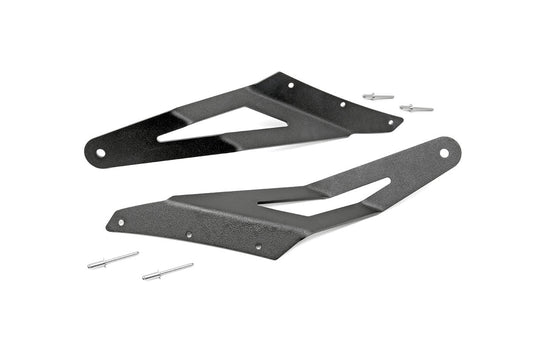 Rough Country 70538 LED Light Mount | Upper Windshield | 54" Curved | Dodge 1500 2WD/4WD (02-08)