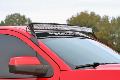 Rough Country 70514 LED Light Mount | Upper Windshield | 54" Curved | Chevy/GMC 1500 (14-18 & Classic)