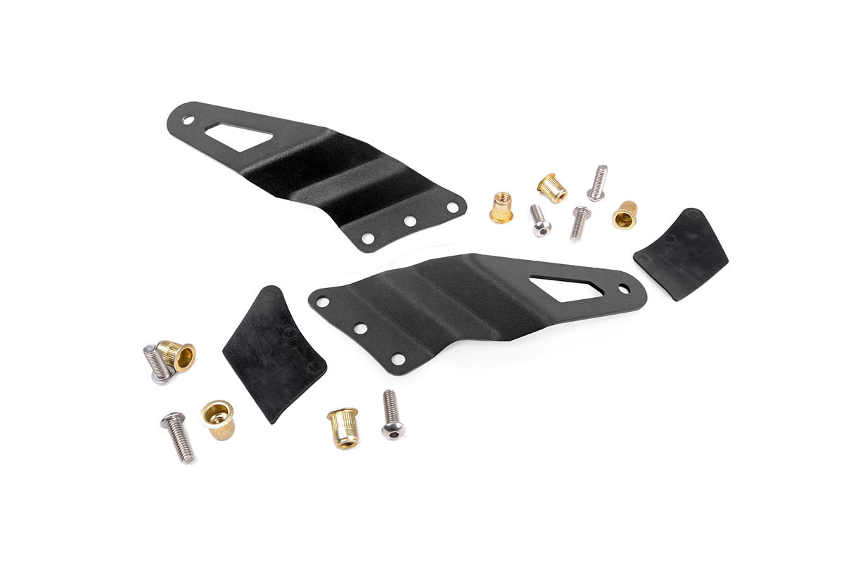 Rough Country 70539 LED Light Mounts | Upper Windshield | 54" Curved | Chevy/GMC 1500 (99-06 & Classic)