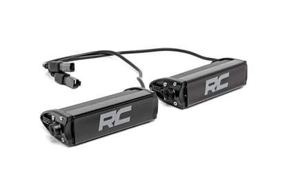 Rough Country 70706 6 Inch Chrome Series LED Light Bar | Single Row | Pair