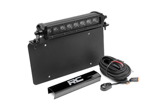 Rough Country 70183 LED Light Kit | License Plate Mount | 8" Single Row Black Series