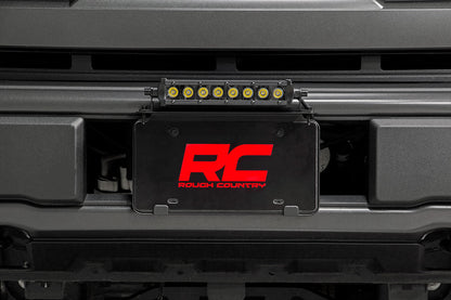 Rough Country 70718BLDRLA 8 Inch Black Series LED Light Bar | Single Row | Amber DRL