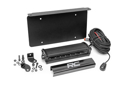 Rough Country 70183 LED Light Kit | License Plate Mount | 8" Single Row Black Series