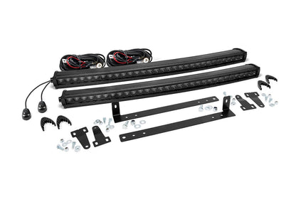 Rough Country 70662 LED Light Kit | Grille Mount | Dual 30" Black Single Row | Ford F-150 (09-14)