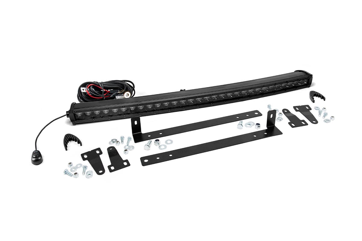Rough Country 70661 LED Light Kit | Grille Mount | 30" Black Single Row | Ford F-150 (09-14)