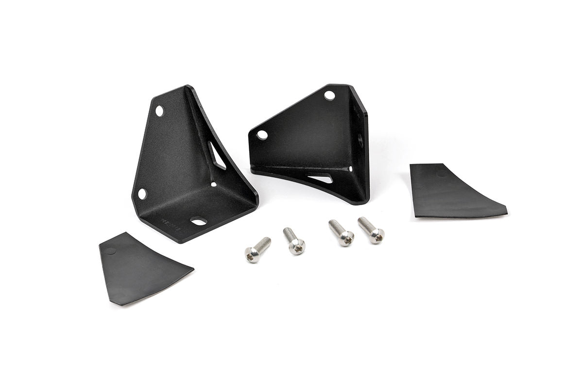 Rough Country 70510 LED Light Mount | Lower Windshield | Pod Pair | Jeep Wrangler YJ 4WD (87-95)