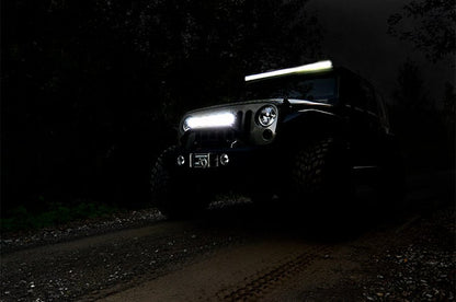 Rough Country 70920D 20 Inch Chrome Series LED Light Bar | Dual Row | Cool White DRL