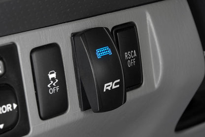 Rough Country 709SW Rocker Switch | 2x1 with Logo | Blue Back Light