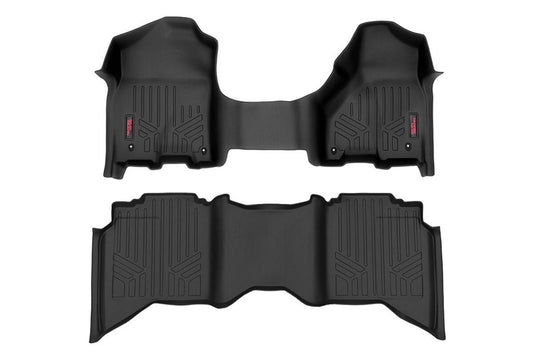 Rough Country M-31313 Floor Mats | FR & RR | Crew/Mega Cab | Ram 1500 2WD/4WD (2012-2018 & Classic)