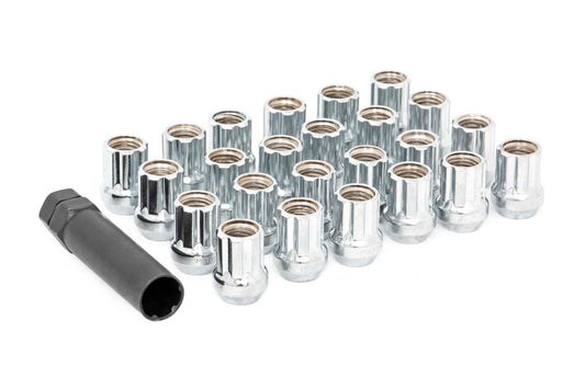 Rough Country 9161832CHOE Lug Nut Set | 9/16x18 | 32 Qty | Chrome | Open End