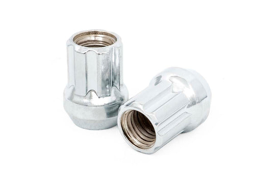 Rough Country 121524CHOE M12 x 1.5 Lug Nut Set of 24 |Chrome | Open End