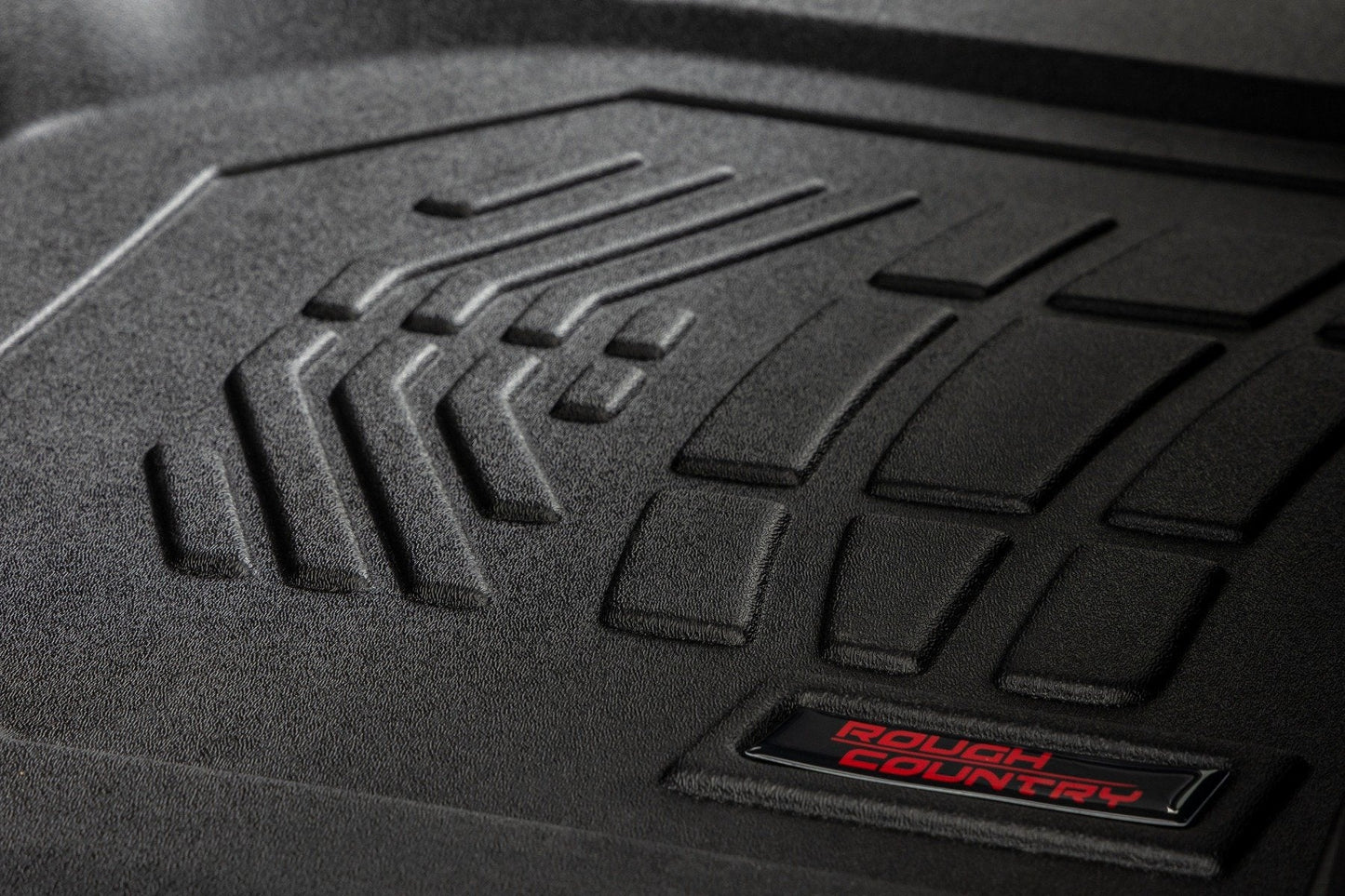 Rough Country SM21612 Sure-Fit Floor Mats | FR & RR | FR Bucket | Crew | Chevy/GMC 1500/2500HD/3500HD (19-26 & Classic)