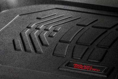 Rough Country SM21612 Sure-Fit Floor Mats | FR & RR | FR Bucket | Crew | Chevy/GMC 1500/2500HD/3500HD (19-26 & Classic)