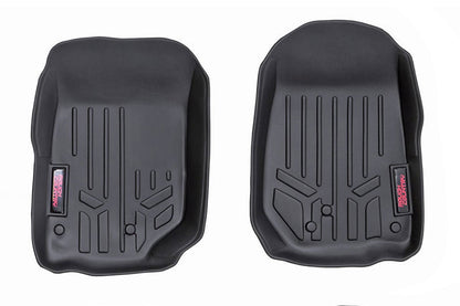 Rough Country M-6142 Floor Mats | Front | | Jeep Wrangler JK/Wrangler Unlimited 4WD (2014-2018)