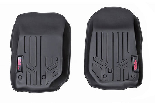 Rough Country M-6142 Floor Mats | Front | | Jeep Wrangler JK/Wrangler Unlimited 4WD (2014-2018)