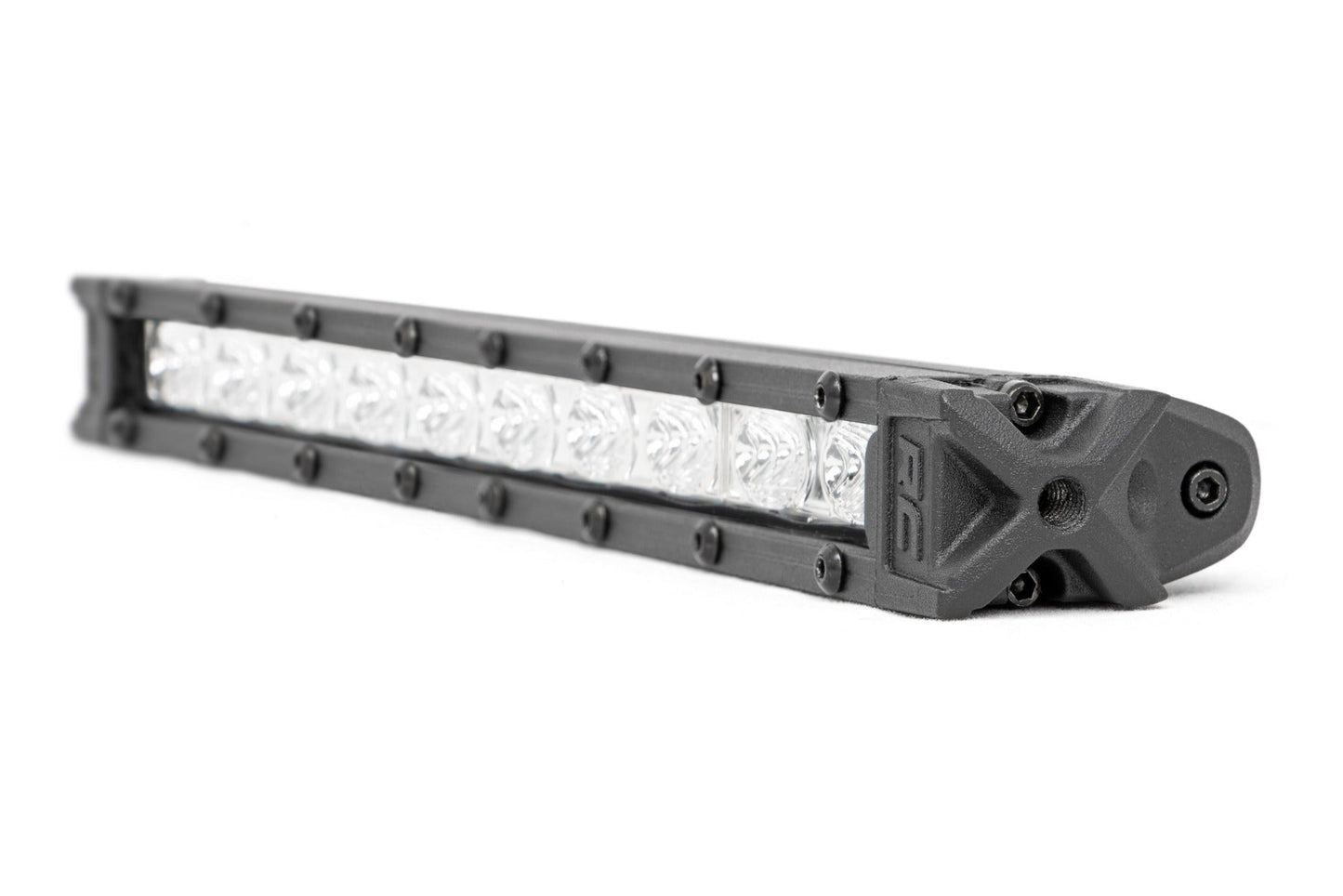 Rough Country 70410A 10 Inch Chrome Series LED Light Bar | Slim Line | Pair
