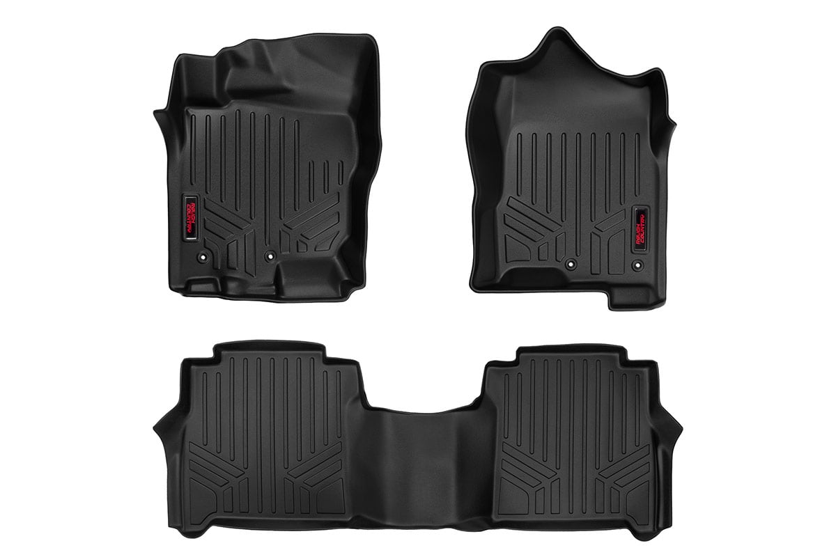 Rough Country M-81712 Floor Mats | FR & RR | Crew Cab | Nissan Titan (17-24)/Titan XD (16-24)